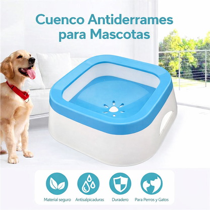 Cuenco Antisalpicaduras para Perros – Agua Limpia sin Derrames